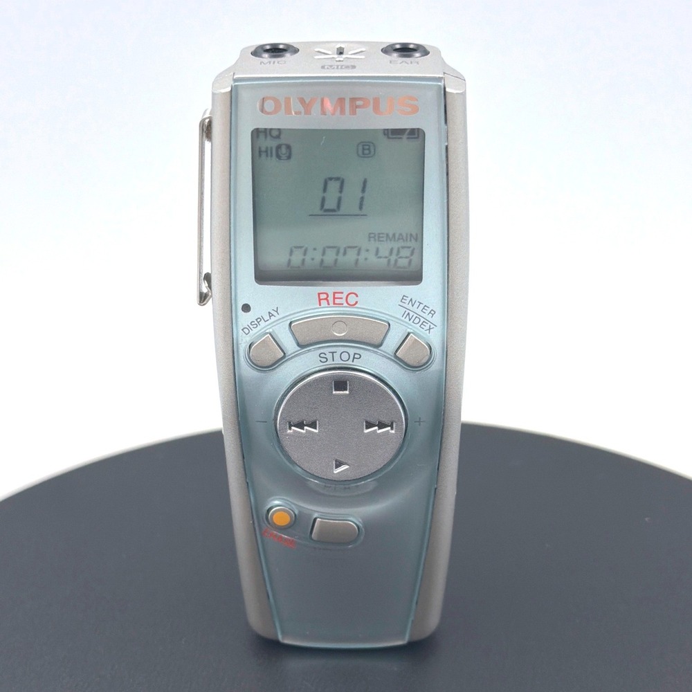 Olympus VN-240 Digital Voice Recorder Silver Handheld Dictaphone Tested Working